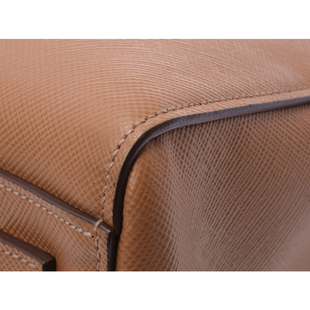 Prada Saffiano Tan Brown card Camel Tan tote bag - Picture 7 of 11
